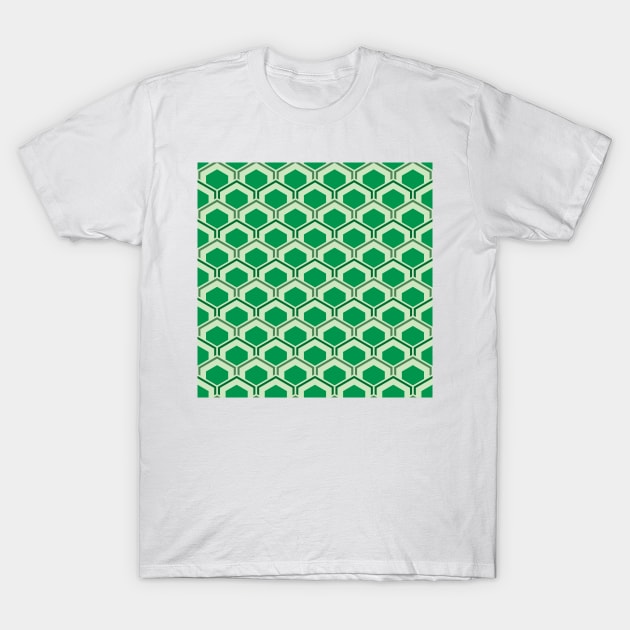 Mid Century Modern Hexagons T-Shirt by Makanahele